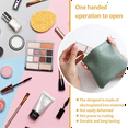 thumbnail image 3 of 3PCS Small Makeup Bag for Purse, Waterproof Leather Purse Organizers for Inside Purse, Snap Closure Organizer Pouch, 3 of 9