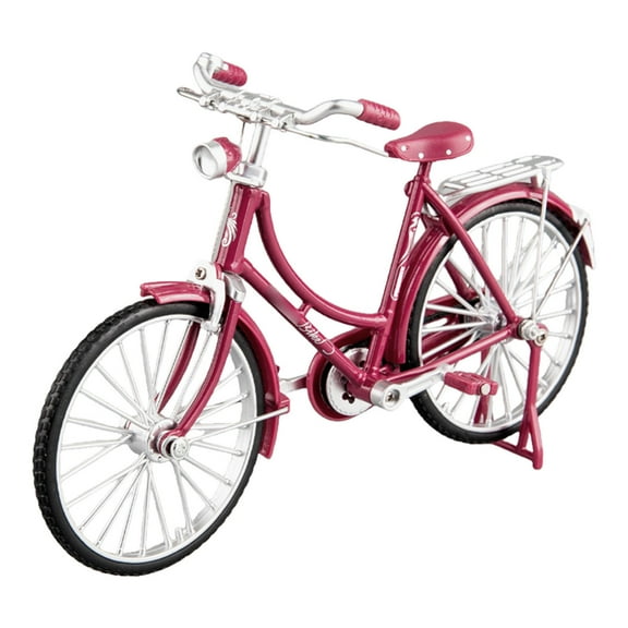 Antique Bicycles Model Ornament Old-Fashioned Nostalgic Miniature Bike Figurine Collection Gift for Adults and Kids
