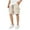 Khaki, variant on Ediodpoh Men's Summer Pants Overalls Five Quarter Pants Men's Casual Shorts Mens Casual Shorts Khaki XL