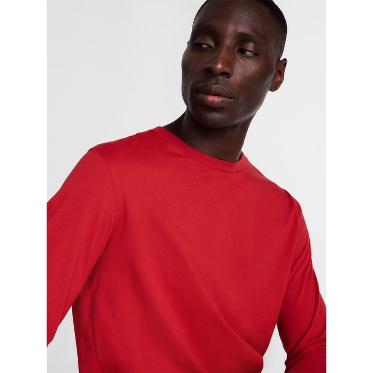 George Men's Cotton Crewneck Long-Sleeve Tee photo 4