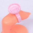 thumbnail image 5 of 100pcs Eyelash Extension Glue Ring Adjustable Disposable Heart Shape Portable for Beauty Salons Pink, 5 of 5