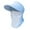 Blue, variant on Women's Ice Silk Large Brim Baseball Cap with Detachable Neck Gaiter, UPF 50+ Sun Protection Empty Top Hat for Outdoor Sports, Running, Fishing and Summer Sun Shield