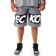 thumbnail image 7 of Ecko Unltd Men's Flyknit Marled Colorblock Activewear Shorts (Small, Grey Marled), 7 of 7