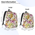 thumbnail image 3 of Lsque Butterflies2 Pattern Canvas Daypack, Durable Backpack, High-quality Versatile Backpack,Vintage Compact Backpack-Medium, 3 of 6