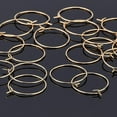 thumbnail image 2 of Yiting 100pcs 20mm Hypoallergenic Stainless Steel Hoop Earring Golden Wine Glass Charm Rings 0.7mm Pin Earring Beading Hoop for Women Dangle Hoop Earrings Making, 2 of 5