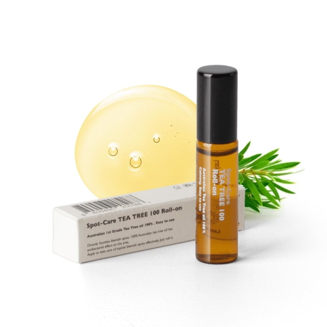 Aceite de árbol de té en rollo Lazy Society Spot Care para el acné, 5 ml