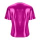 thumbnail image 4 of Tops de Cuello Redondo para las Mujeres de Moda Primavera Verano Manga Corta Base Blusa, Poliéster Suave Fresco Uso Diario, 4 of 6
