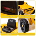 thumbnail image 5 of Tractor Ride on Toys with Remote Control, 12V Kids Electric Tractor with Trailer, Battery Powered Kids Ride on Cars for Boys Girls, Electric Cars for Kids w/ MP3 Player, Radio, USB Port, Yellow, R1632, 5 of 9