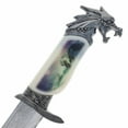 thumbnail image 5 of 13.5" Mythical Dragon Collector Etched Blade Hunting Knife with Scabbard, 5 of 13