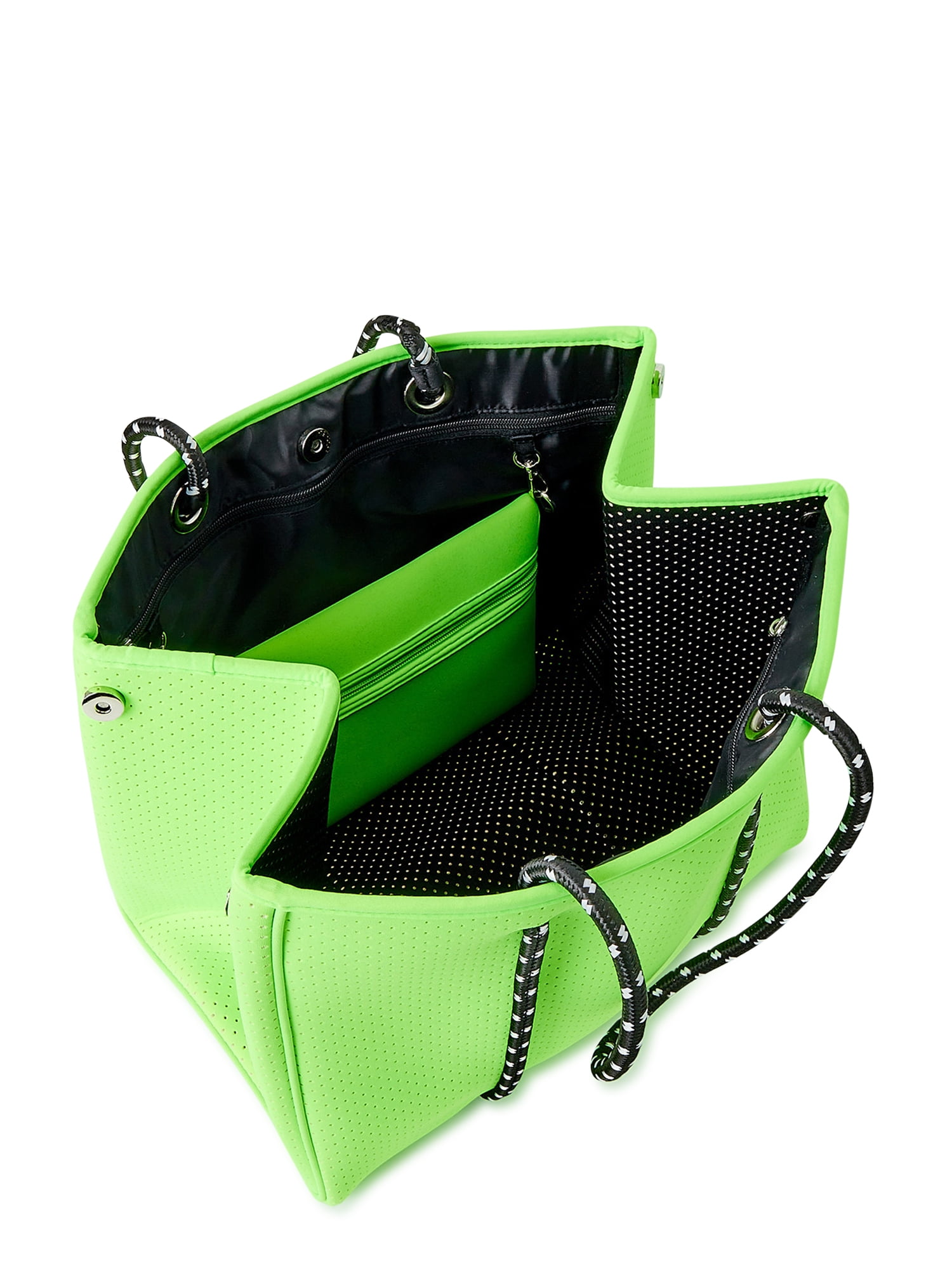 No Boundaries Women’s Neoprene Beach Tote Bag, Mint Sizzle