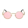 thumbnail image 2 of Steampunk Sunglasses / Gold Frame / Pink Lens 003, 2 of 4