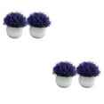 thumbnail image 3 of Guardoinrt 2piece Potted Simulation Plants Adding Beauty And Style To Any Setting Durable Pot Bonsai Ornament purple 2Set, 3 of 6