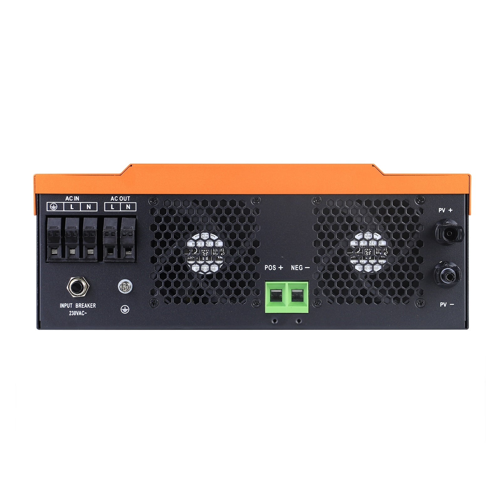 6.2KW Hybrid Solar Inverter Pure Sine Wave Inversor 48V 230VAC PV Input Max 500vdc MPPT 120A Solar Controller Support Li ,Wide Use
