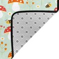 thumbnail image 4 of Area Rugs For Living Room Decor - Mushroom Bee Soft Anti Slip Throw Washable Rugs 5x7 For Bedroom, Indoor Carpet For Bedroom Living Room 80x58In, 4 of 7