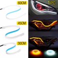 thumbnail image 1 of Comience a escanear la señal de giro del agua corriente del led para automóvil, luz de circulación diurna universal modificada de 60 colores blanco y amarillo, tira guía de luz ultrafina, 1 of 4