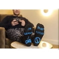 thumbnail image 2 of Do Not Disturb I’m Gaming Socks – Funny Gamer Novelty Socks with Non-Slip Lettering, Breathable Cotton Blend, Gift Box, 2 Pairs, Unisex Size 7-11, 2 of 4