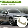 thumbnail image 3 of Cubierta de trim de manija de panel de puerta del lado del pasajero delantero para BMW X3 F25 2010-2016, cubierta de manija de puerta interior, número 51419209216, beige, ABS, 1 Pc, 3 of 6