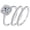 Round Moissanite, variant on 2Ct Halo Wedding Ring Set For Woman Engagement Rings Round AAAAA Cz 3pcs Size 7