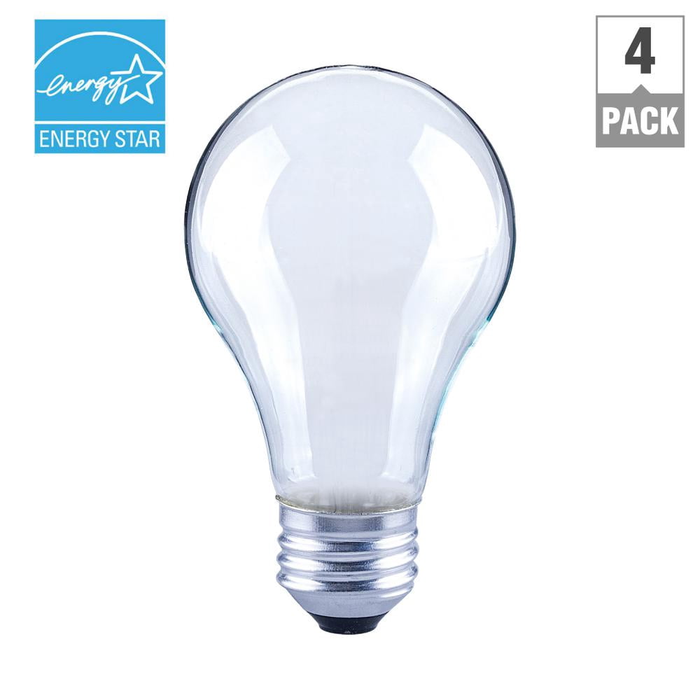 EcoSmart 60-Watt Equivalent A19 Dimmable LED Light Bulb Bright White (4-Pack)