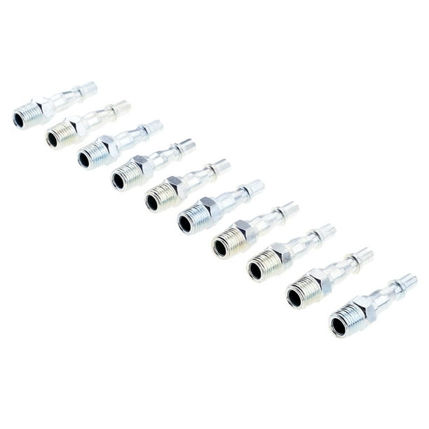 10 Pcs 1/4 BSP Tuyau De Conduite D'air Compresseur Raccord Coupleur D'air  et Kit Plug Couplings Connecteur Mâle Femelle : : Bricolage