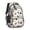 Football Text Beige, variant on Football Icon White Pattern Backpack for School, Cute School Bag with Adjustable Shoulder Straps and Padded Back, 16.9"x12.6"x5.9"