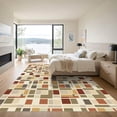 thumbnail image 3 of ODIKA 3'x5' Machine Washable Non-Slip Area Rug, Geometric Beige High Traffic Rug, Beige, 1043652, 3 of 7