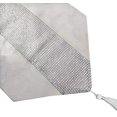 thumbnail image 3 of 13inch x 72inch Table Runner with Diamante Strip and Tassels (Beige), 3 of 7