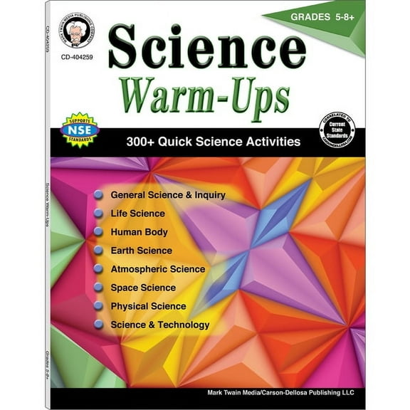 Science Warm-Ups, Grades 5-8, (Paperback)