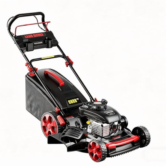 Datingday 21" 201cc 4-Cycle Gas Walk Behind Self Propelled Lawn Mower, 3-in-1 Side Discharge, 7-Position Cutting Height Adjustment, Lightweight Self-Propelled Mower