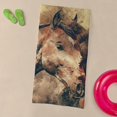 thumbnail image 3 of CafePress - Horses Artistic Watercolor Painting De - Large Beach Towel, Soft 30"x60" Towel with Unique Design, 3 of 3