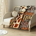 thumbnail image 2 of JEUXUS Giraffe Gifts Throw Blanket for Women, Girls, Flannel Plush Bed Blankets, Presents for Giraffe Lovers, Mom, Daughter, Grandma, Wife, Friends, Birthday, Anniversary, Christmas, 2 of 6