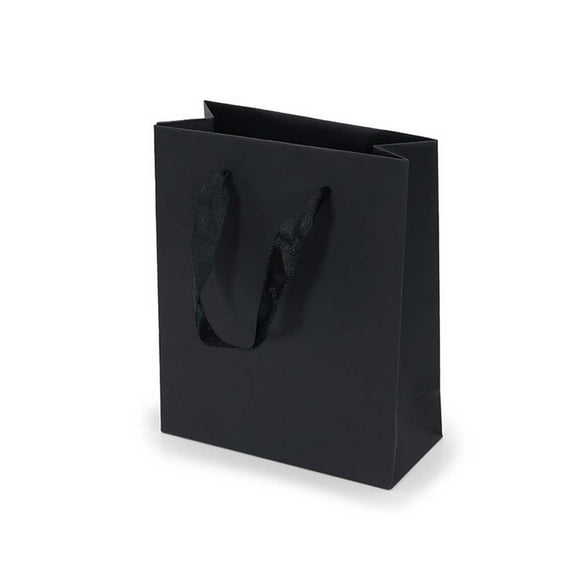 Billuyoard Rectángulo Bolsas de cartón Bolsa de regalos Almacenamiento de joyas Bolsas de color sólido Estilo simple Favores de fiesta Paquete Almacenamiento y organización del hogar Negro