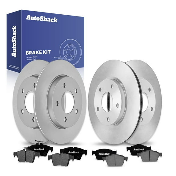 AutoShack Front & Rear Brake Rotors & Ceramic Pads for Mazda, 3 Sport 2010, FWD L4 2.5L