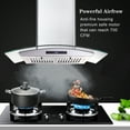 thumbnail image 6 of 30 in. Ducted Wall Mount Range Hood Kitchen Hood Stainless Steel with Touch Control LED Light, 6 of 10
