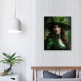 thumbnail image 4 of Acheng St Patrick's Day Canvas Wall Art, Beautiful St Patrick's Day Green Leprechaun Pictures for Wall Decor Retro Wall Pictures Winter Festival Gift Wall Artt for Living Room  pattern1, 4 of 5
