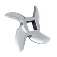 thumbnail image 1 of Cuchilla para picadora de carne, 1 Uds. Cuchilla para picadora de carne de acero inoxidable, adecuada para piezas de máquina picadora de alimentos(22#), 1 of 14
