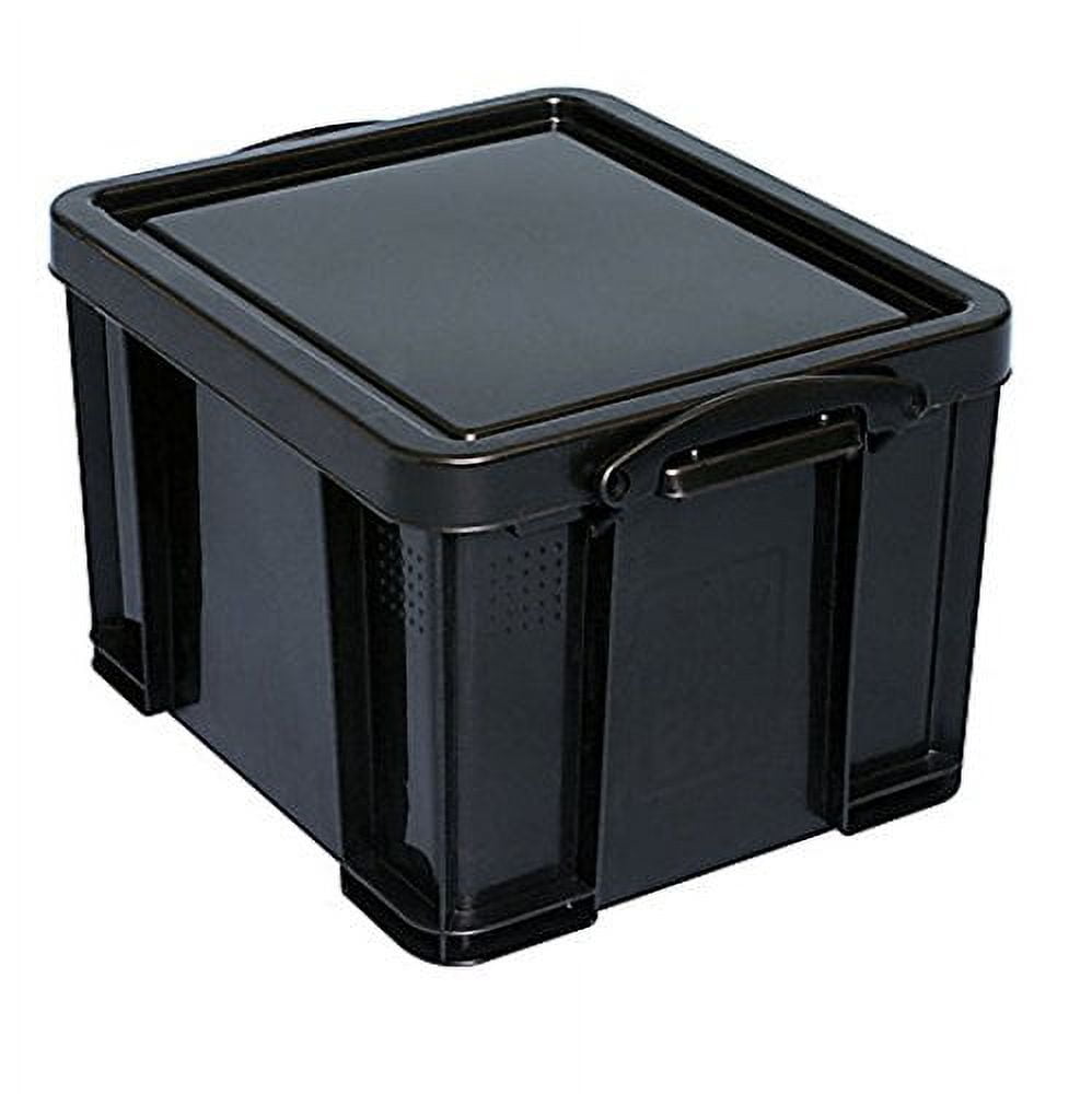 Really Useful Box 32 L Plastic Storage Container, Black