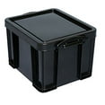 thumbnail image 2 of Really Useful Box 32 L Plastic Storage Container, Black, 2 of 2