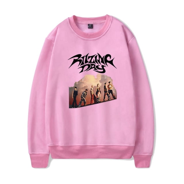 RIIZE Kpop Sweatshirt Fan-Con Riizing Day 2024 Crewneck Fashion Clothes Unique Pullover,XS,Pink