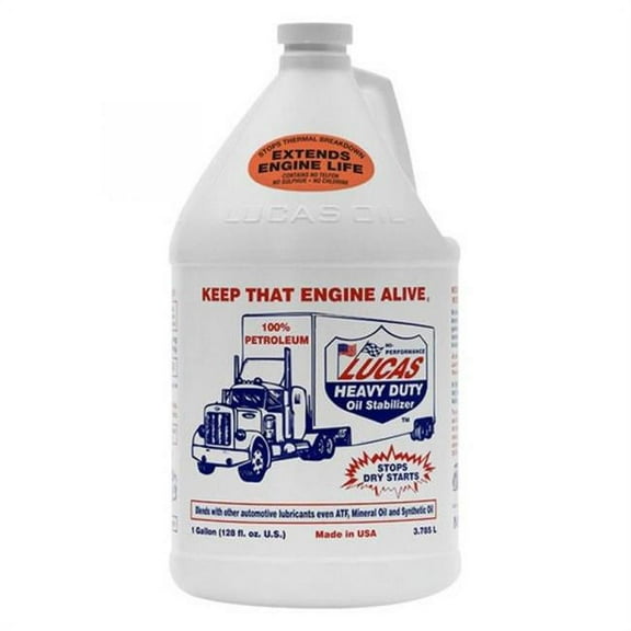 Lucas Oil Products LUC10002 1 gal Heavy Duty Oil Stabilizer, Case of 4