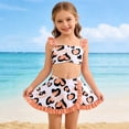 thumbnail image 2 of Shadoumai Girls Swimsuit Size 10 Rash Guard Bikini Sets for Girls 16-18 Tie-Straps Girls Tankini Swimsuit 3pcs Girls Bathing Suit&nbsp;size 6 Contrast Trim Swimwear Shorts and Skirt, 2 of 7