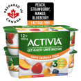 thumbnail image 2 of Activia Probiotic Yogurt, Lactose Free, Strawberry/Blueberry/Peach/Mango, 12x100g, 2 of 8