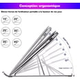 thumbnail image 5 of Soporte plateado para computadora portátil, altura ajustable de 6 niveles, escritorio de aluminio ventilado para computadora portátil, silicona antideslizante de 10-17 pulgadas, 5 of 5