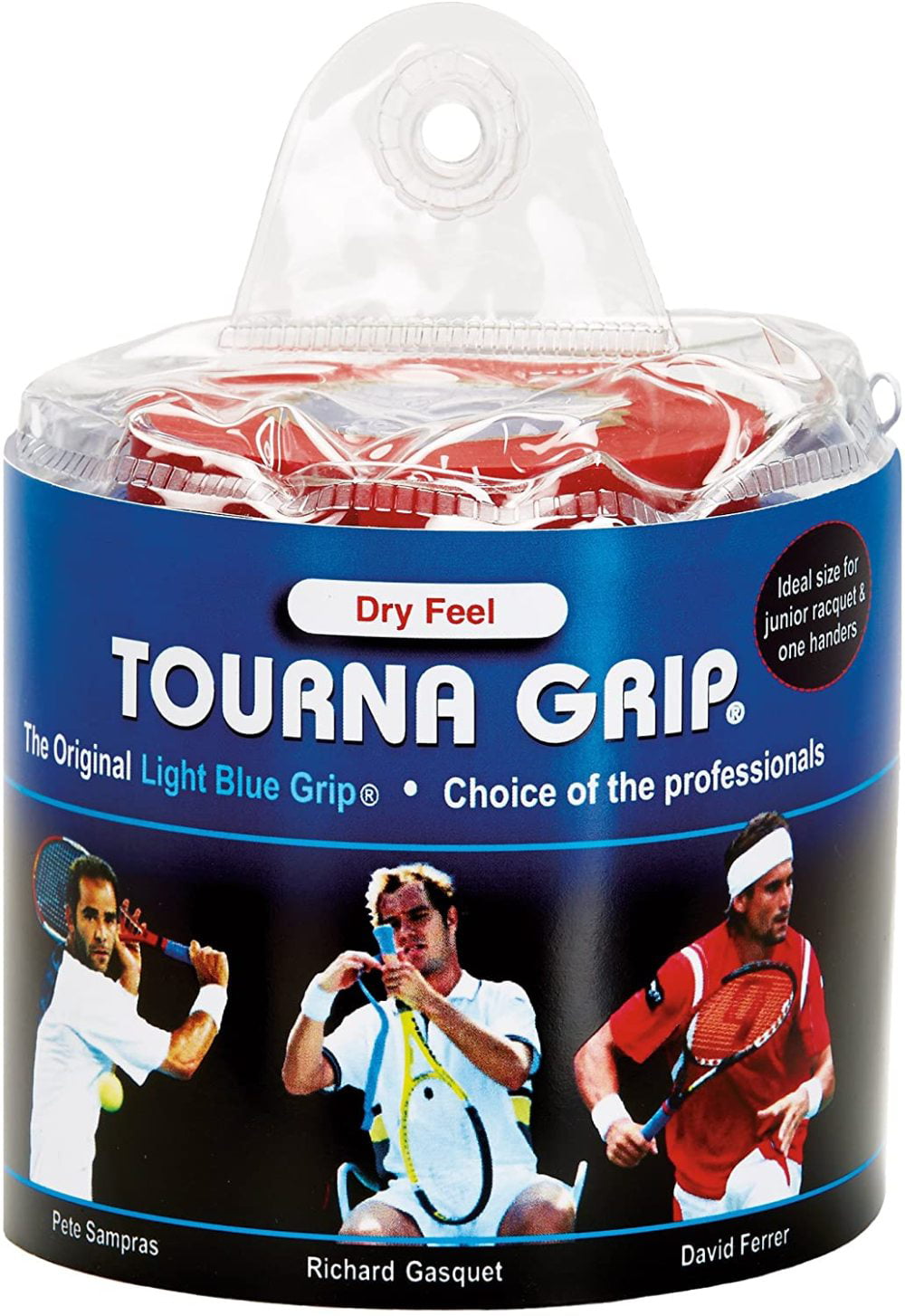 Tourna Grip Original Dry Feel Tennis 30 Grips in Vinyl Pouch Racquet Sports for sale online 