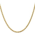 thumbnail image 2 of 14K Yellow Gold Rope Chain Styles Necklace 3 mm Diamond-Cut 18 inch, 2 of 4