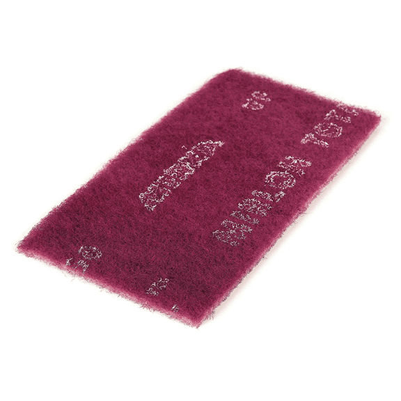 Mirka Abrasives Mirlon 18-111-448 18 Series Non-Woven Scuff Pad, 6 in W x 9 in L, 1500 Grit, Ultra Fine Grade, Gray