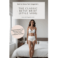 thumbnail image 2 of The Classic Betsy Brief Panty, High Waist, 100% Cotton with Elastic Leg Panty, Buttercream, Size 10, 3-Pack (M100), 2 of 8