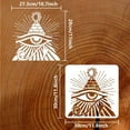 thumbnail image 2 of Eye of Horus Painting Stencil 11.8x11.8inch Reusable Pyramid Symbol Eye of Providence Drawing Template Devil's Eye Decoration Stencil for Painting on Wood Wall Fabric Furniture, 2 of 9