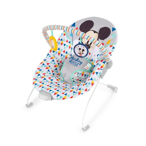 Silla Vibradora Mickey Mouse Happy Triangles 11896 azul 9999-SIN TAMAÑO