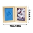 thumbnail image 2 of YOHAVEN Cherished Memories Personalized Wood Photo Frame with Pet Paw Print Kit, Custom Keepsake for Dogs Cats Lovers, Display Unforgettable Moments on Table Desk Shelf, Home Office Gift Decoration, 2 of 9